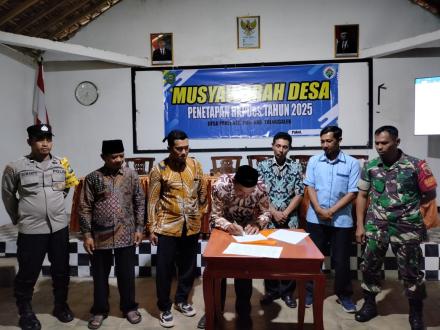 Penetapan Rencana Kerja Pemerintah Desa Tahun 2025