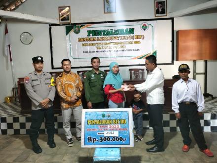 PENYALURAN BLT BULAN JULI 2025