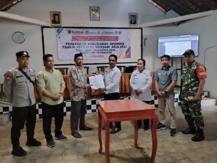 Penetapan Perdes Nomor 3 2025 Perubahan RPJMDes 2019-2027